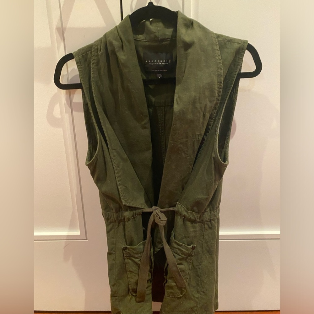 Sanctuary Olive Vest